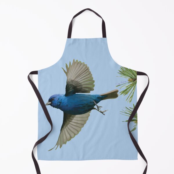 Item preview, Angel Wings Bluebird of Happiness No. 4 Indigo Bunting Art designed and sold by teenugs.