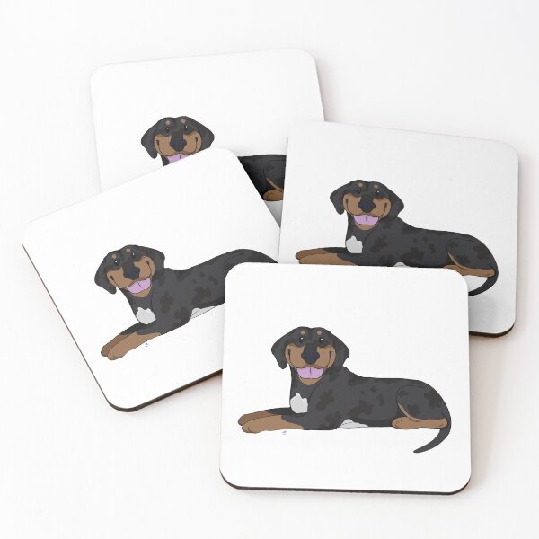 Item preview, Puppy Love 2: Catahoula Leopard Dog (Black and Tan) designed and sold by Sophie Mattocks.