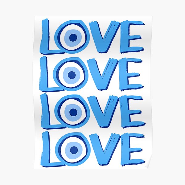 lOve evil eye Poster