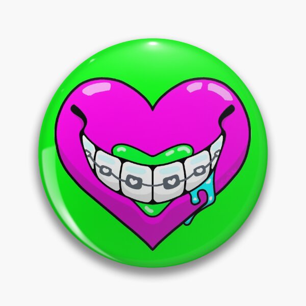 Item preview, Neon Smiling Heart Design designed and sold by Cres-Cartoons.