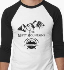 Misty Mountains Climbing Club, LOTR Parody Men's Baseball ¾ T-Shirt