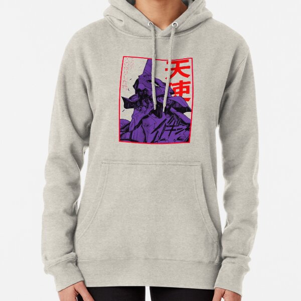Neon Genesis Evangelion - EVA 01, cuello redondo, Asuka, Rei, Sudadera con capucha