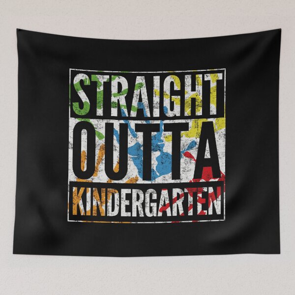 Item preview, Straight Outta Kindergarten Hand Painted Graduation Design designed and sold by modernfamgear.