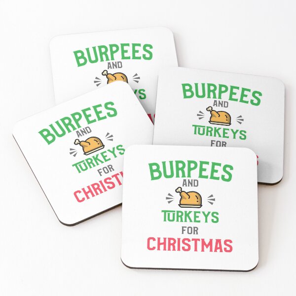 Item preview, Christmas Burpees And Turkeys Black - Funny Gym designed and sold by GymWearDepot.