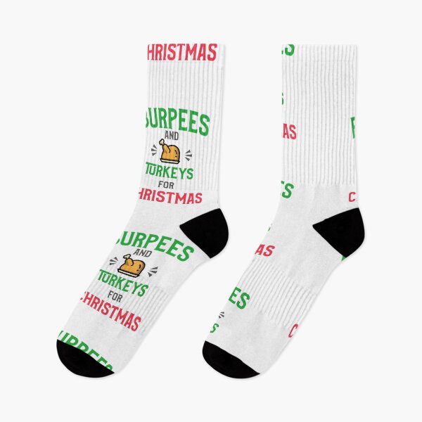 Item preview, Christmas Burpees And Turkeys Black - Funny Gym designed and sold by GymWearDepot.