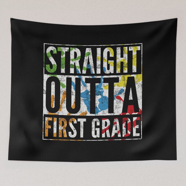 Item preview, Straight Outta First Grade Hand Painted Graduation Design designed and sold by modernfamgear.