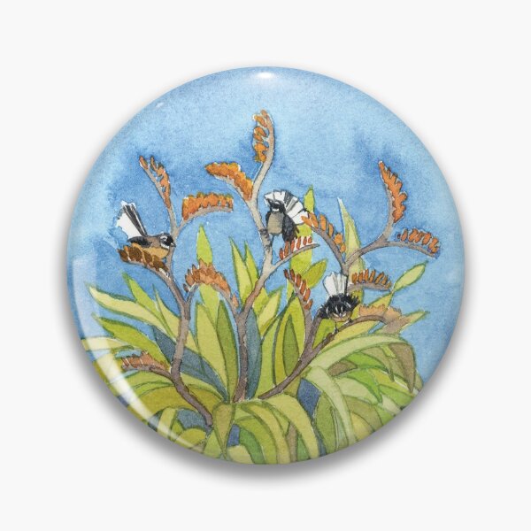Item preview, Fantail Birds + Flax designed and sold by FINNDIELOO.
