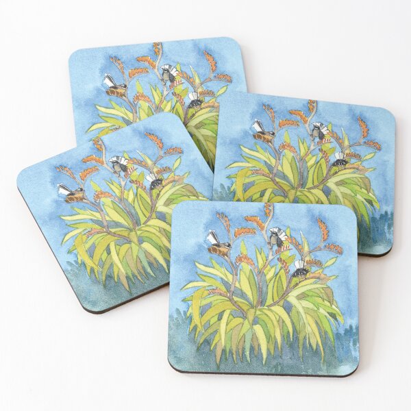 Item preview, Fantail Birds + Flax designed and sold by FINNDIELOO.