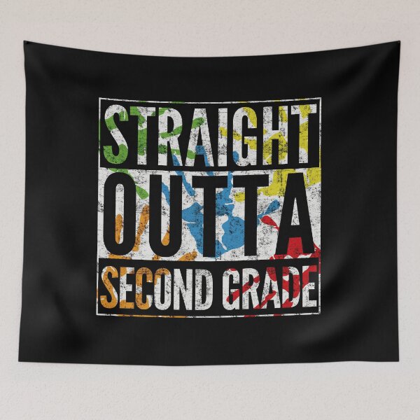 Item preview, Straight Outta Second Grade Hand Painted Graduation Design designed and sold by modernfamgear.