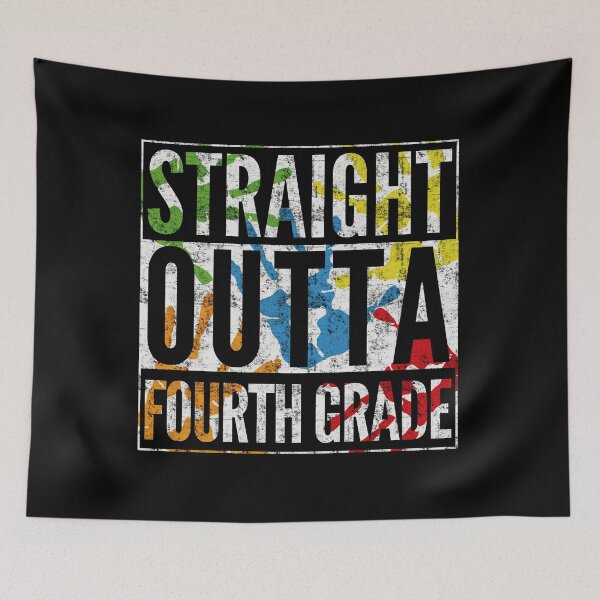Item preview, Straight Outta Fourth Grade Hand Painted Graduation Design designed and sold by modernfamgear.
