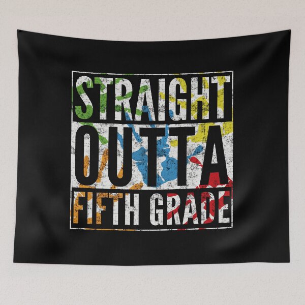 Item preview, Straight Outta Fifth Grade Hand Painted Graduation Design designed and sold by modernfamgear.