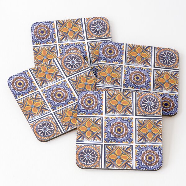 Item preview, Mix yellow mexican folk art authentic talavera tile hand painted interior decoration designed and sold by T-Mex.