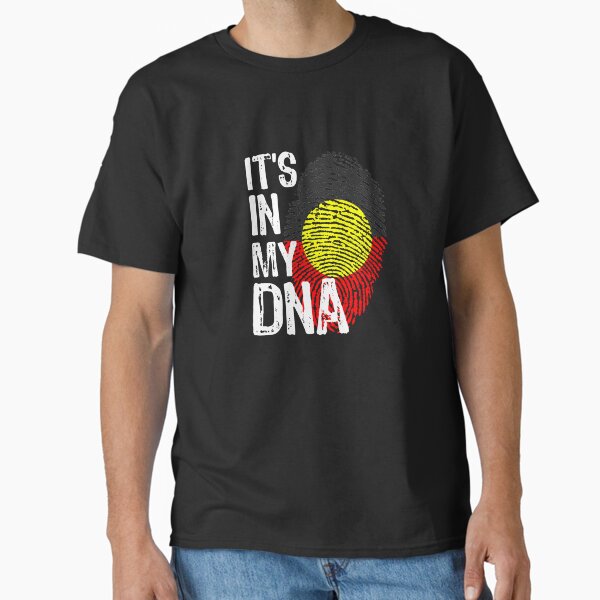Vista previa del artículo con la obra «Está en mi ADN aborigen», diseñado y vendido por ProArtzilla.