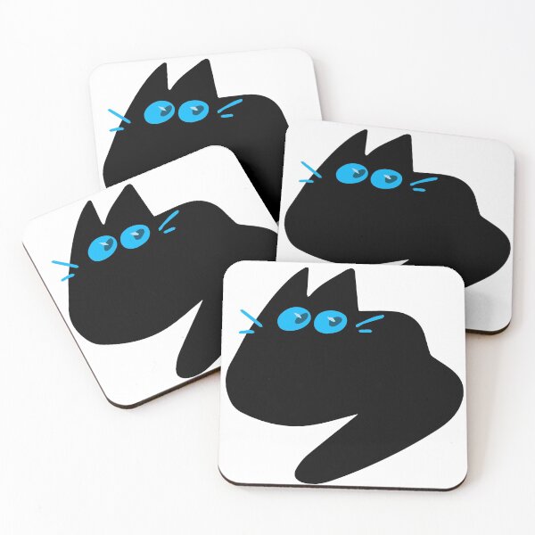 Item preview, Black Cat Blue Eyes designed and sold by MiscibilityArt.