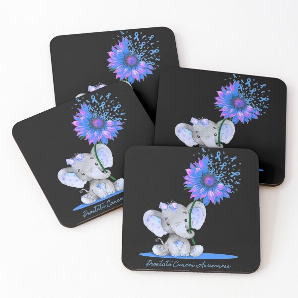 Item preview, Prostate Cancer Awareness Cute Elephant Sunflower Light designed and sold by TaraRMartinez.