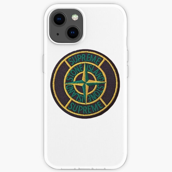 Supreme x Stone Island Patch-Logo iPhone Flexible Hülle