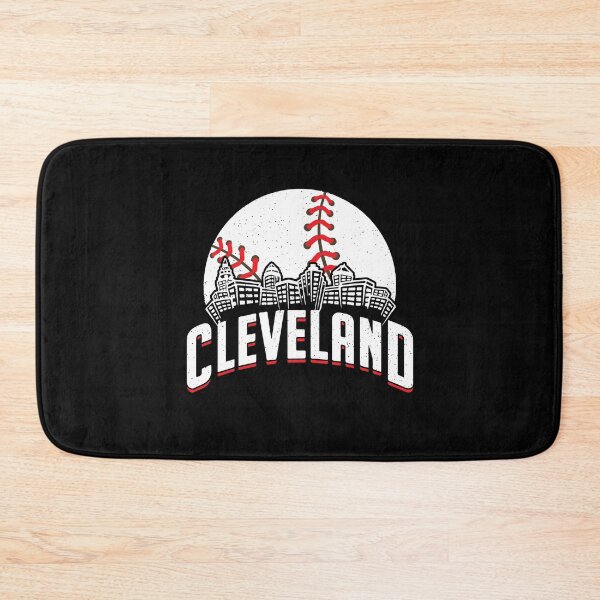 Item preview, Cleveland Baseball Cityscape Skyline Retro Fan designed and sold by Dressed For  Duty.