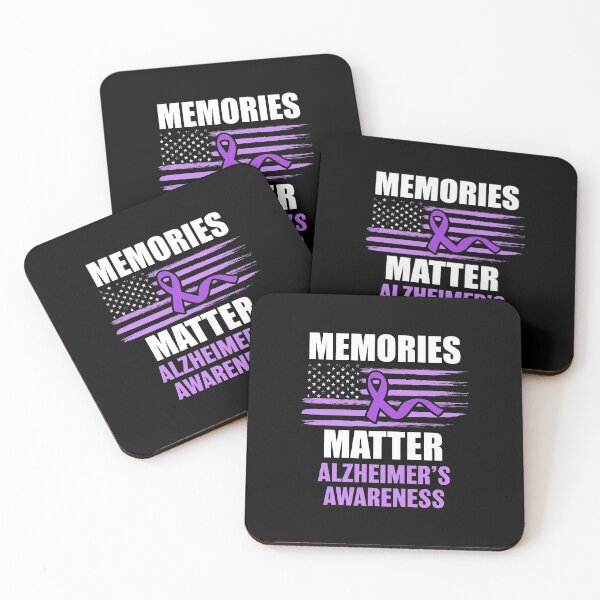 Item preview, Memories Matter Alzheimer'S Awareness Purple Ribbon Us Flag designed and sold by kandelal.