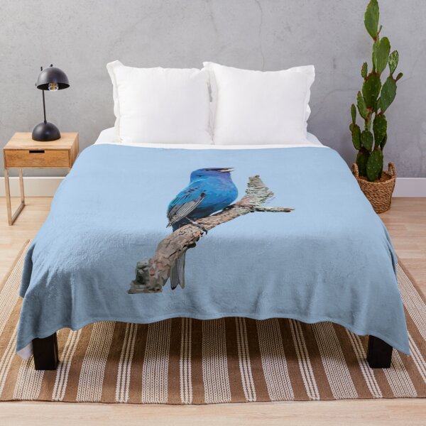 Item preview, Hark Bluebird of Happiness No. 3 Indigo Bunting Art designed and sold by teenugs.