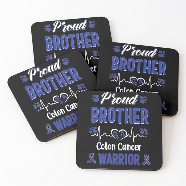Item preview, Proud Brother Colon Cancer Warrior Awareness Ribbon Blue designed and sold by TaraRMartinez.