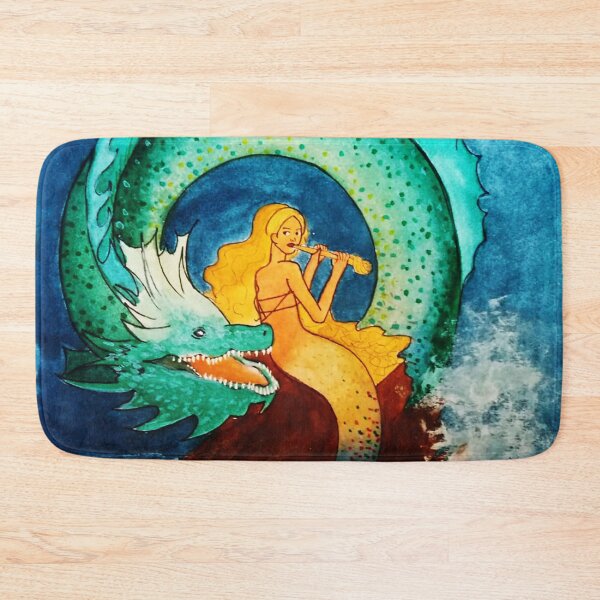 Item preview, Dragon Mermaid designed and sold by LataArtStudio.