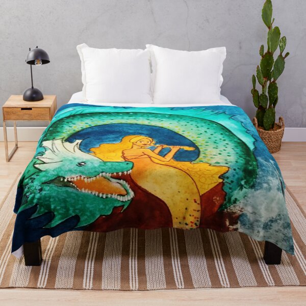 Item preview, Dragon Mermaid designed and sold by LataArtStudio.