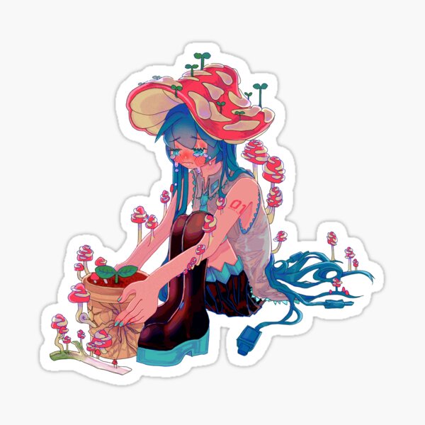 Item preview, Mushroom Miku designed and sold by n00desandwitch.