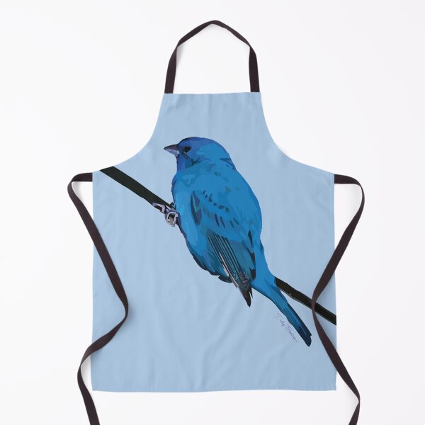 Item preview, Patience Bluebird of Happiness No. 2 Indigo Bunting Art designed and sold by teenugs.