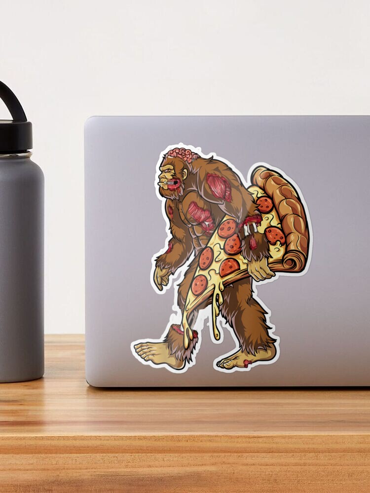 Bigfoot Pizza PNG, Funny Sasquatch Sublimation transfer PNG, Pizza