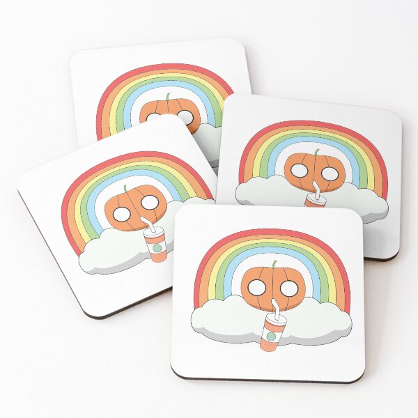 Item preview, Cute pumpkin drinking coffee designed and sold by Zilch-o.