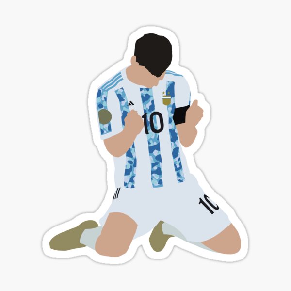 Messi célèbre la victoire de l'Argentine en Copa America Sticker