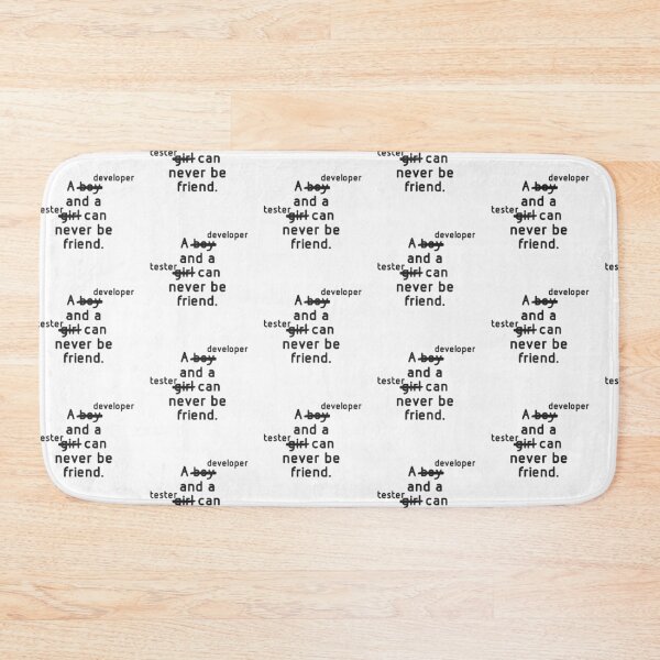 Item preview, A developer and a tester can never be friend. designed and sold by Westorm.
