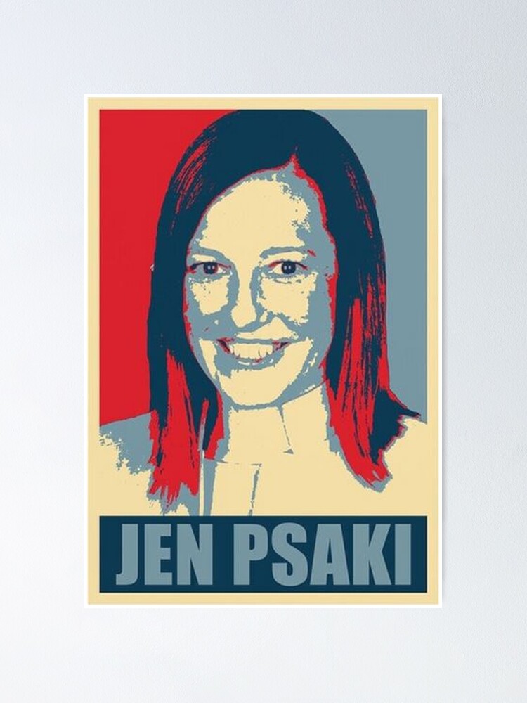 “Jen Psaki” Poster by christopuley | Redbubble