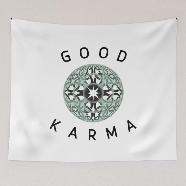 Item preview, Good Karma Green Endless Knot Design  designed and sold by OnyxMoonDesigns.