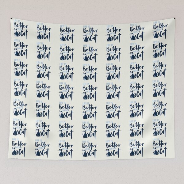 Item preview, Copy of life is better with cat  designed and sold by DahiyaTees.