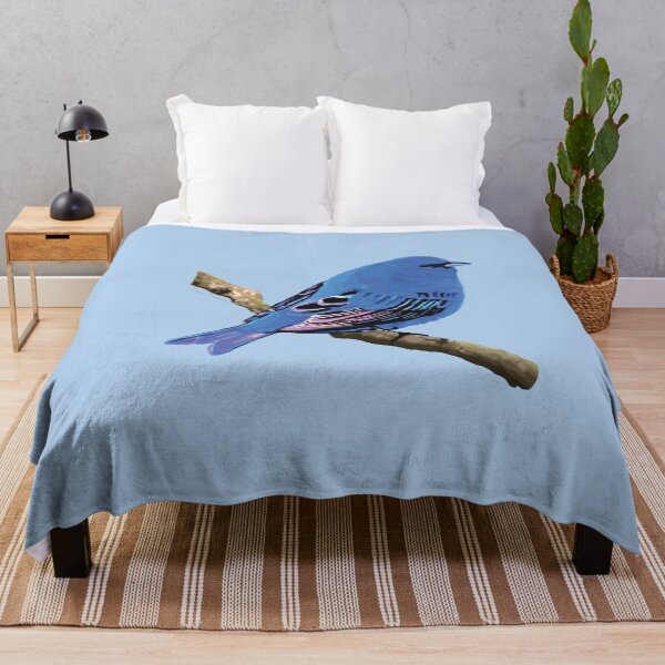 Item preview, Serenity Bluebird of Happiness No. 7 Indigo Bunting Art designed and sold by teenugs.