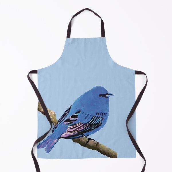 Item preview, Serenity Bluebird of Happiness No. 7 Indigo Bunting Art designed and sold by teenugs.