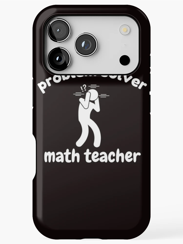 Thumbnail 1 of 4, iPhone Case, Problem Solver Math Teacher designed and sold by Slickyvert.