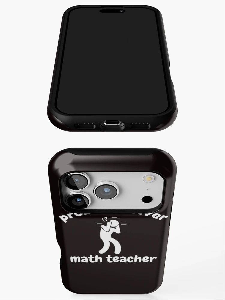 Thumbnail 3 of 4, iPhone Case, Problem Solver Math Teacher designed and sold by Slickyvert.