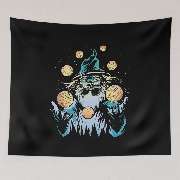 Item preview, Wizard Juggling Planets In Space designed and sold by popularthreadz.
