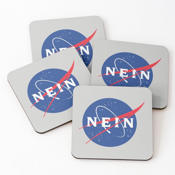 Item preview, NEIN - funny NASA logo parody (gray) designed and sold by bantaam.