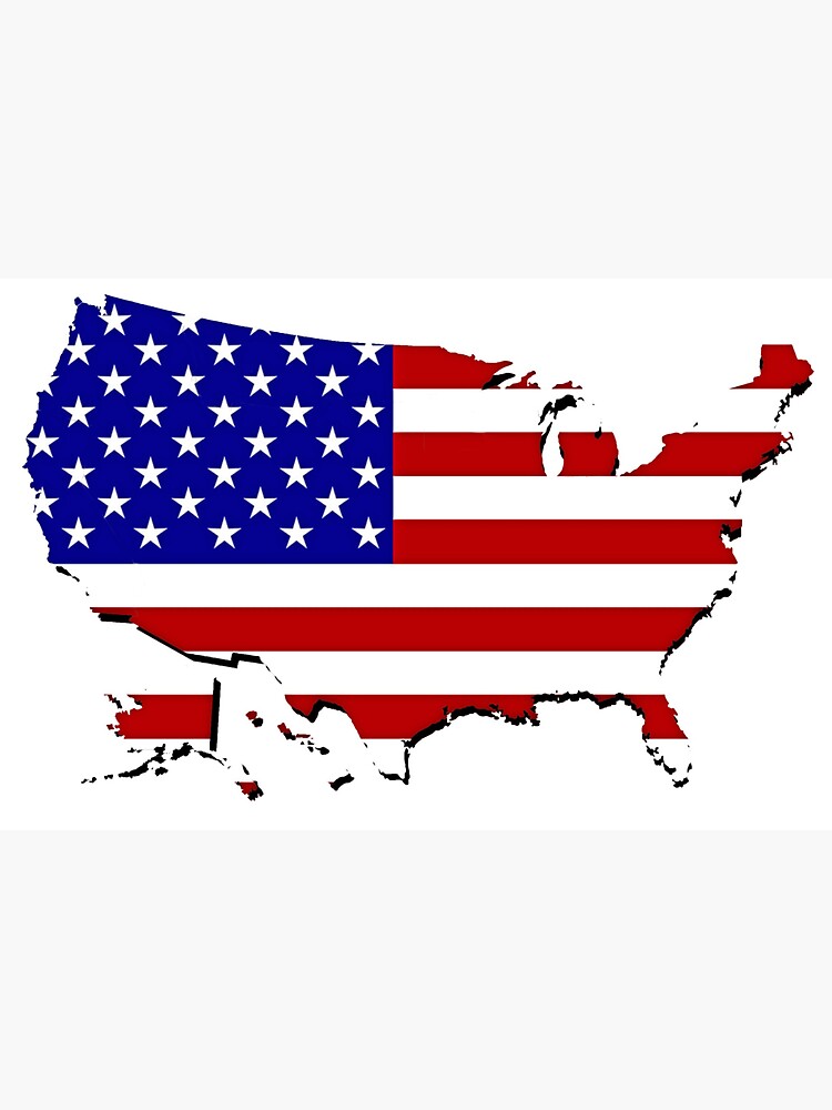 &ldquo;U.S map&rdquo; Sticker for Sale by LikeMila | Redbubble