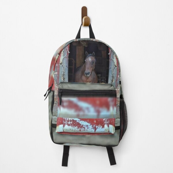 Item preview, Horse in Red Barn by JVH designed and sold by Kay Grinsteinner.