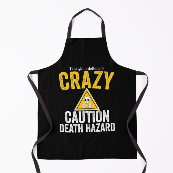 Item preview, Caution death hazard ! Crazy humor gift designed and sold by RomualdGR.