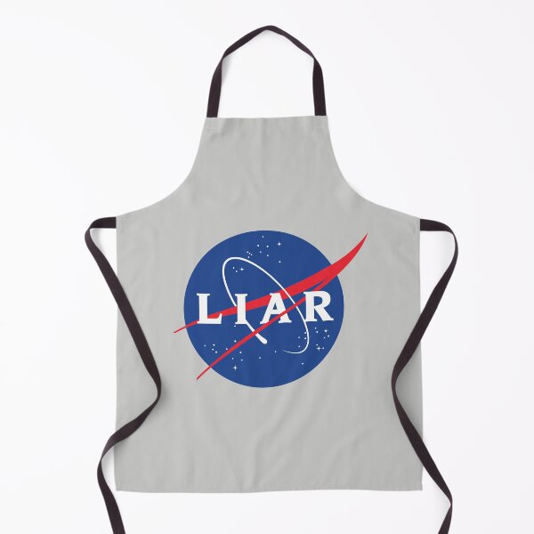 Item preview, LIAR - funny NASA logo parody (gray) designed and sold by bantaam.