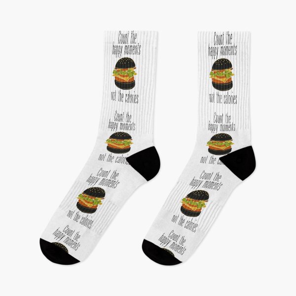Item preview, Diet Hamburger and Motivation Quote: "Count the Happy Moments, not the Calories." designed and sold by fowons.