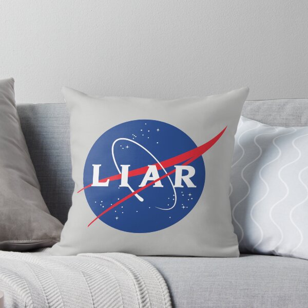 Artikelvorschau, LIAR - lustige NASA-Logo-Parodie (grau) entworfen und verkauft von bantaam.