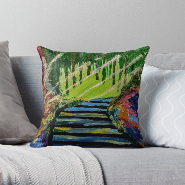 the secret Garden Throw Pillow