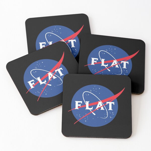 Item preview, FLAT - funny NASA logo parody (black) designed and sold by bantaam.
