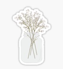 Baby's Breath in a Mason Jar Sticker